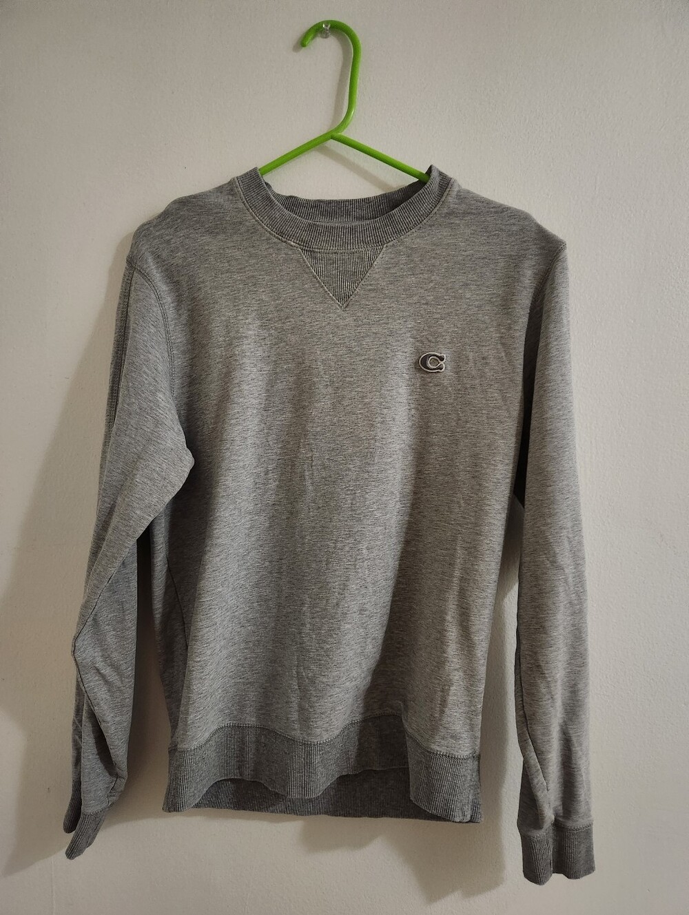 Coach Gray Crewneck Sweater - Casual Pullover
